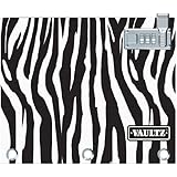 Vaultz Locking Binder Pouch, 8 x 10 Inches, Zebra (VZ00478)