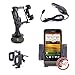 Non-Slip Windscreen & Vent Mount With Adjustable Vent Clips For HTC One V + 12v Fused Car Charger
