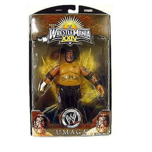 Childrens Toyshop  Toys : JAKKS WWE ROAD TO WRESTLEMANIA XXIV 24 UMAGA WRESTLING FIGURE