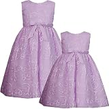 Rare Editions Girls 2T-6X LILAC-PURPLE ORGANZA SOUTACHE Special Occasion Wedding Flower Girl Easter Birthday Graduation Party Dress