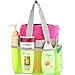 YaeloDesign Shower Caddy Quick Dry Hanging Toiletry & Bath Organizer with 7 Storage Compartments,Green