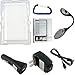 Super Bundle for the Barnes and Noble Nook eReader (1st Edition): Hard Crystal Case (Clear), eBook LED Bright Light, USB Data Sync Cable, Screen Protector, USB Car Charger, USB Wall Home/Travel Charger, and Free Carabiner Key Chain