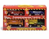 Tonka Mini Vehicles - 4 Pk. With Realistic Sounds and Flashing Lights (Police, Pick Up, Street Sweeper and Garbage Truck)
