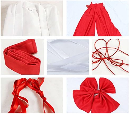 Tikii Inuyasha Kikyo Miko Cosplay Costume For Girls - Size: XL