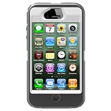 Otterbox Defender Series Hybrid Case & Holster for iPhone 4 & 4S  - Retail Packaging - White/Gunmetal Grey