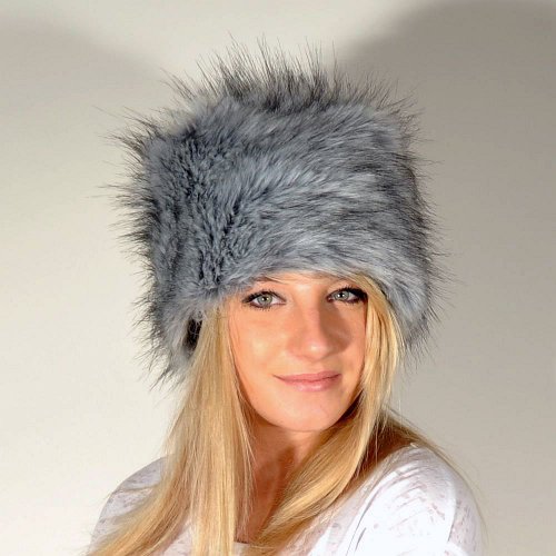 Faux Fur Cossak Russian Style Hat for Ladies Winter Hat for Women