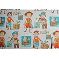 0,5 m * 1,60 m Stoff Pirat 100 % Baumwolle Piraten Seefahrer Schatzsuche Piratenschiff Baumwollstoff bunt Kinderstoff Stoffe Patchwork Patchworkstoff Vorhangstoff Vorhang Kinder Kind Junge