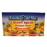 Estrella Del Mar Sliced Octopus In Oil, 4.4 Ounce Cans (Pack of 24)