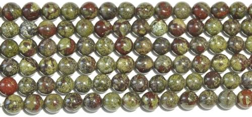 Dragon Blood Jasper 8mm Round Beads 8 Inch Strand