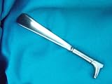 Nickel Plated Antique Silver Finish Shoe Horn Boot Theme (41833)
