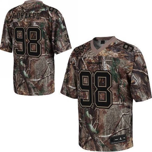 Washington Redskins 98# Orakpo Realtree Football Jersey Size 48-56 Free Ship