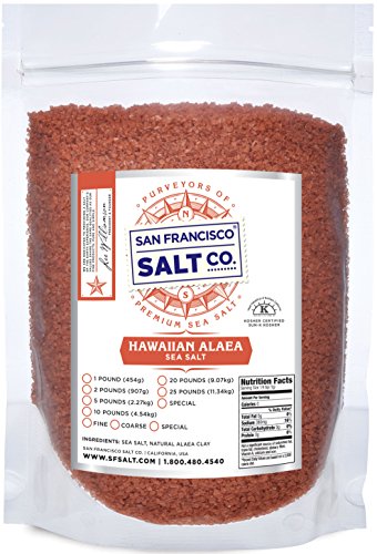Hawaiian Alaea Sea Salt (5lb bag Coarse Grain)