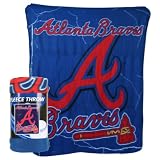 Atlanta Braves "Lightning" Lightweight Fleece Blanket 50" x 60"