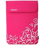 13.3 inch Hot Pink Fleur Leaves Netbook Notebook Laptop Sleeve Bag Carrying Case