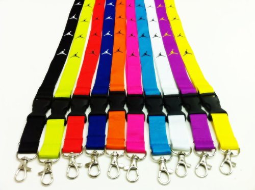 SET of 5 Michael Jordan Lanyard Jumpman Keychain Holder