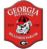 Georgia Bulldogs UGA Wooden Pub Style Bar Wall Sign