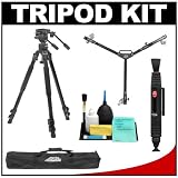 Davis & Sanford 64″ ProVista Grounder GR Professional Video Tripod with FM18 Head & Case with W3 Universal Dolly + Lenspen + Accessory Kit