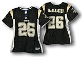 New Orleans Saints Deuce McAllister Womens NFL Fashion Jersey, Black