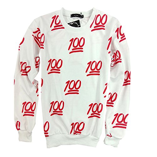 Unisex 100 Score Emoji Sweater Women/Men Pullover 3D Sweatshirt
