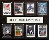 MLB Texas Rangers Josh Hamilton Eight Card Plaque