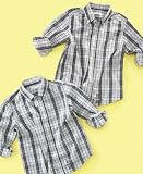 Greendog Little Boy Plaid Shirt