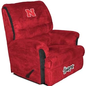 Buy Nebraska Cornhuskers NCAA Team Logo Furniture - Big Daddy Recliner By Baseline