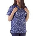 Women's V-Neck 2-Pocket Scrub Top - Rhapsody Blues