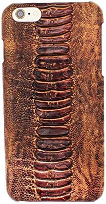 iPhone 6 Plus / 6s Plus Case: Real Leather iPhone 6 Plus / 6s Plus - Walnut Brown Leather Case with Gift Box - Protect &amp; Enhance your iPhone today! (Walnut Brown)