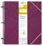 Mead Organizher Expense Tracker, 8.5 x 11 Inches, Purple Poly (64047)