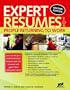 Expert Resumes for People Returning to Work