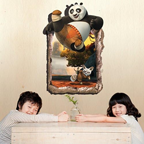 Geelyda 3D Unique Removable Wall Art Sticker Decal Home Kid Room Decor (panda)