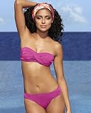 Newport News Twist-Front Bandeau Bikini Swimsuit