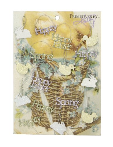 Primitives By Kathy Easter Mini Glitter Ornament Set