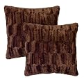 Core Home Cougarette 2 pack Pillow - Brown(18x18")