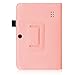 Fintie Premium PU Leather Case Cover for 7 Inch Tablet inclu. Dragon Touch Y88X Plus / Y88X 7, Alldaymall A88X 7, NeuTab N7S Pro 7 / N7 Pro 7, NPOLE Tablet 7 (Compatible List in Description), Pink