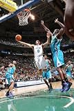 New Orleans Hornets v Utah Jazz: Deron Williams and Emeka Okafor Photographic Poster Print by Melissa Majchrzak, 8x12