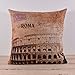 LINKWELL 45x45cm Amphitheatrum Flavium Rome Colosseum Cushion Covers Pillow Cases