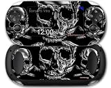 Sony PS Vita Skin Chrome Skull on Black by WraptorSkinz