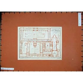 1924 Colour Map France Plan Conservatoire Arts Metiers