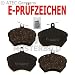 Satz Brembeläge Bremsklötze vorne BMW 3 E36 316 i,318 i/is/tds,320 i,323 i 2.5,325 i/td/tds BJ 90-98 + CABRIOLET BJ 93-99 + COMPACT BJ 94-00 + COUPE + TOURING; BMW 3 E46 316 i,318 i/d,320 i/d,323 i,325 i/xi,328 i BJ 98-05 + CABRIOLET BJ 00-06 + COMPACT + COUPE + TOURING; BMW Z3 1.8,1.9,2.0,2.2,2.8,3.0 BJ 97-02 + COUPE; BMW Z4 E85 2.0 i,2.2 i,2.5 i/Si,3.0 i AB BJ 03
