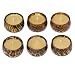 DecoGlow One World Collection 6-Piece Set Safari Print Glass Tea Light Holders Filled With Candles