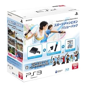 PlayStation 3(160GB) PlayStation Move �X�|�[�c�`�����s�I�� �o�����[�p�b�N(CEJH-10015)