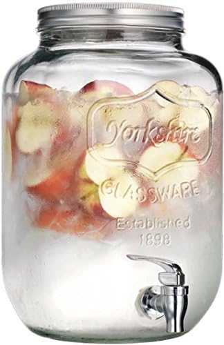 Mason Jar Beverage Dispenser w/Pampered Grape Fruit Infuser Ball