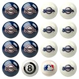 Milwaukee Brewers MLB Home vs. Away Billiard Balls Full Set (16 Ball Set) by Imperial International