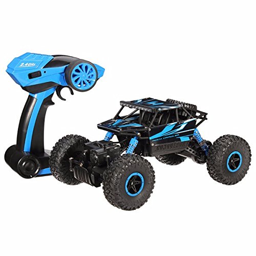HB 1/18 2.4G 4WD Rock Crawler RC Car Radio Control Vehicle P1802 (Blue)