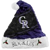 Colorado Rockies Mistletoe Santa Hat