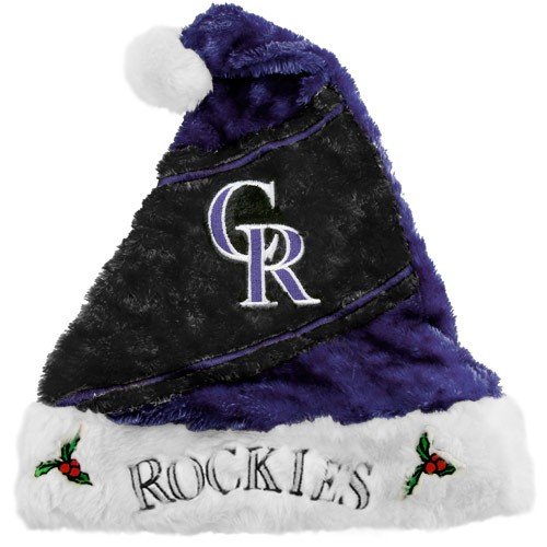Buy Colorado Rockies Mistletoe Santa Hat by Football Fanatics