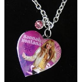 Officially Licensed Disney Hannah Montana Rock Star Photo Pink Heart Locket Charm Necklace... by Hannah Montana Necklace