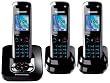 Panasonic KX-TG8423EB Colour DECT Trio Telephone with Answer Machine - Black