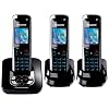 Panasonic KX-TG8423EB Colour DECT Trio Telephone with Answer Machine - Black